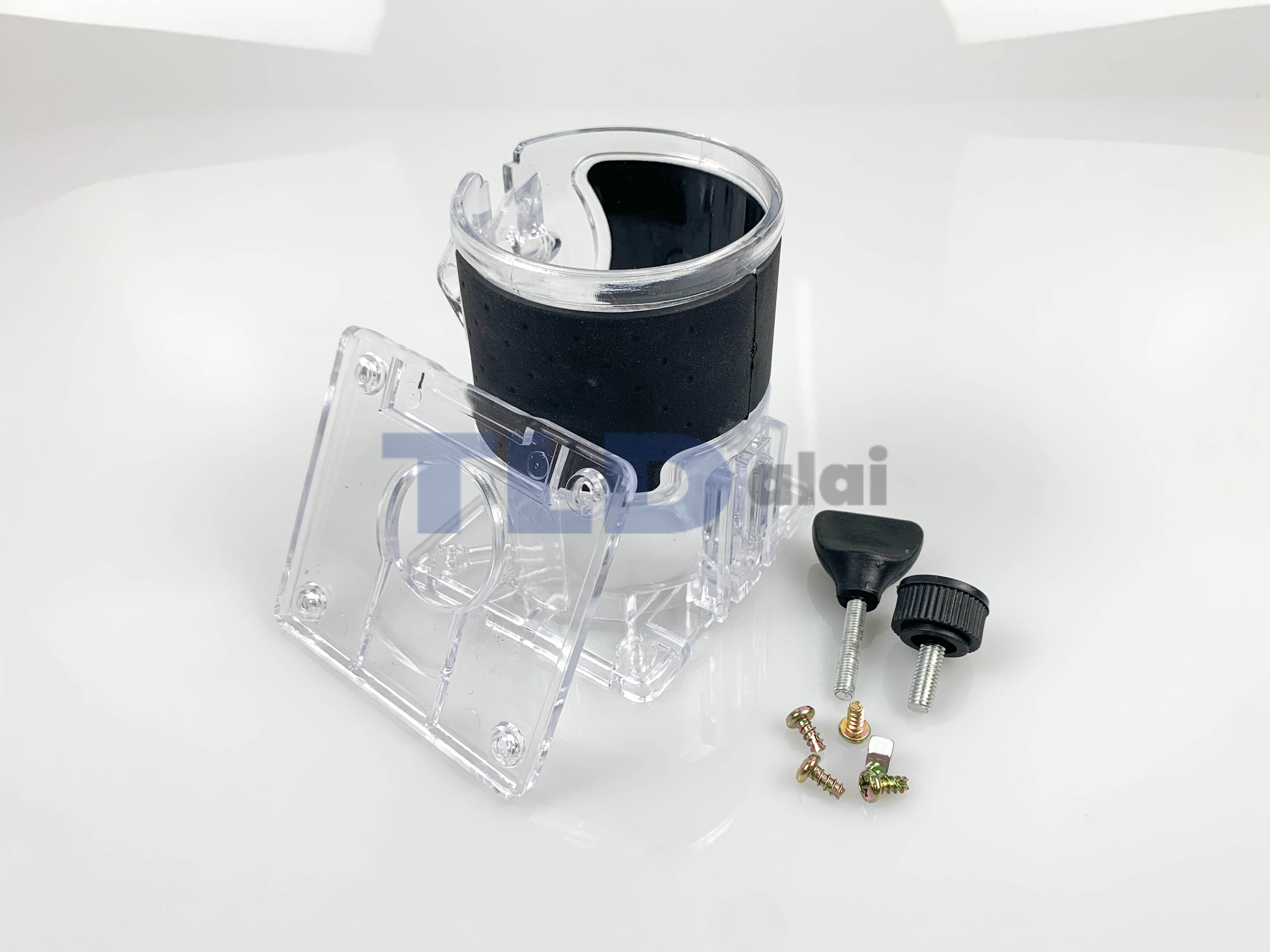 เสื้อพลาสติกใส ทริมเมอร์ เร้าเตอร์ Maktec มาคเทค รุ่น MT370, MT371, MT372 - Makita มากีต้า รุ่น 3701, N3701, N3709 มียางจับกันลื่นถนัดมือ