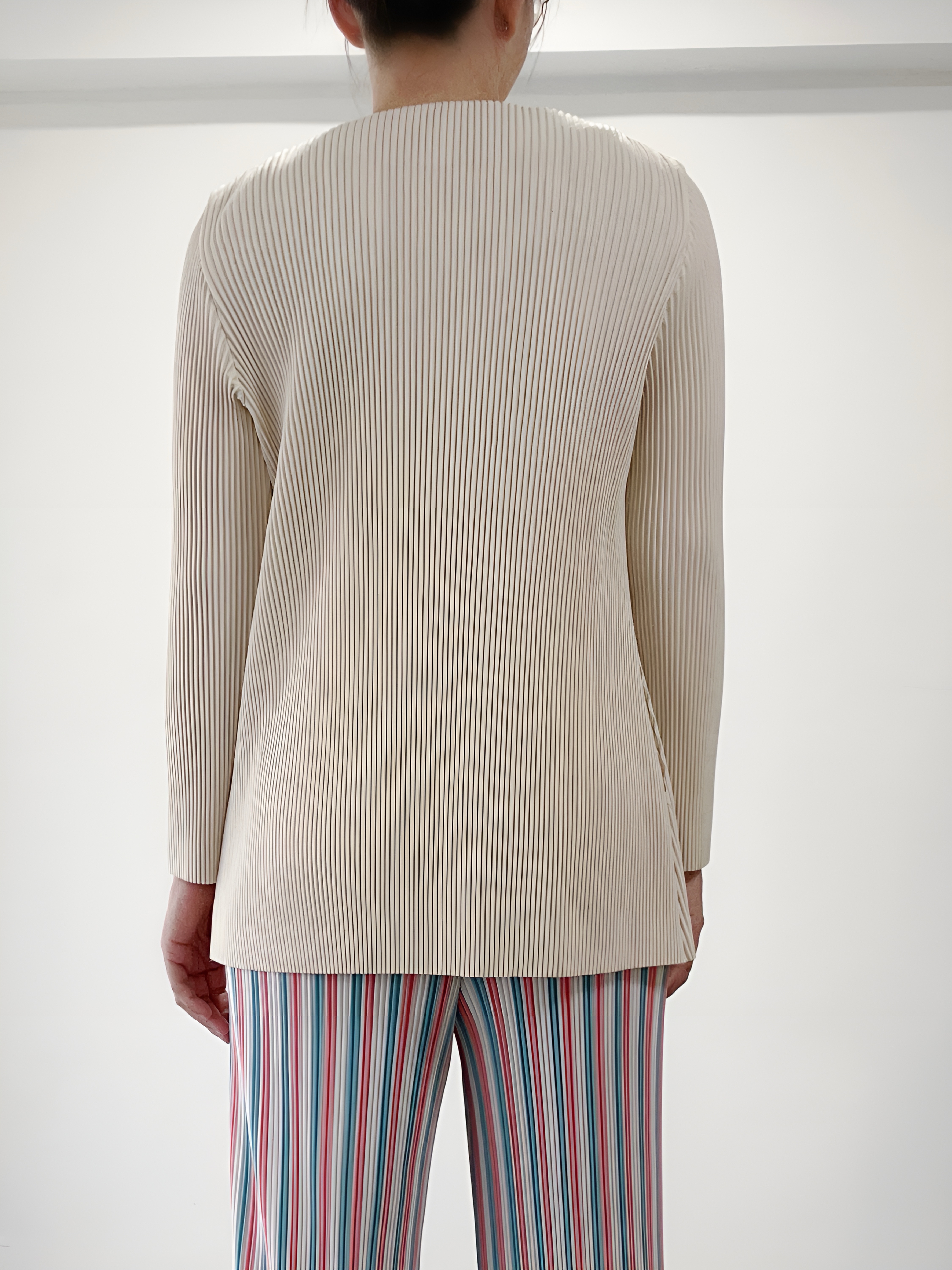 2MUAY รุ่น GJO5146 เสื้อคลุมพลีทคุณภาพ THICK V NECK LONG SLEEVE PLEATED CARDIGAN 10 สี FREE SIZE