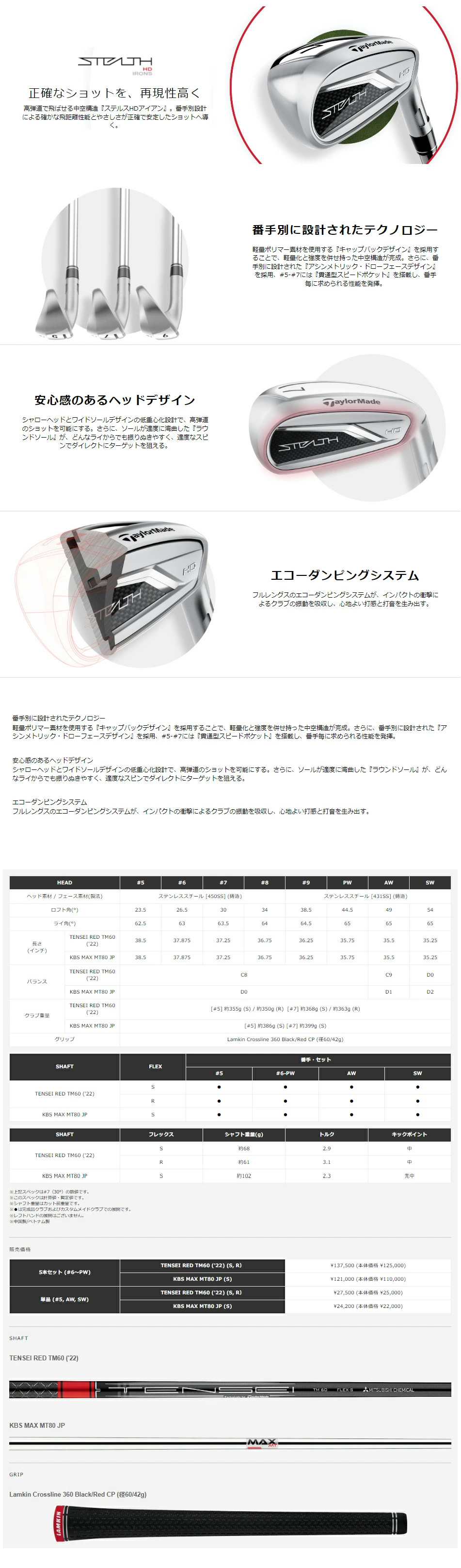 ชุดเหล็ก Taylormade STEALTH HD (High Draw) ชุดนางฟ้า แกะเพียงแค่เหล็ก 7 เท่านั้น ตีง่ายที่สุดของแบรนด์ Taylormade ไม้กอล์ฟพรีเมี่ยมมือสอง ของแท้ By NakaraLuxurious