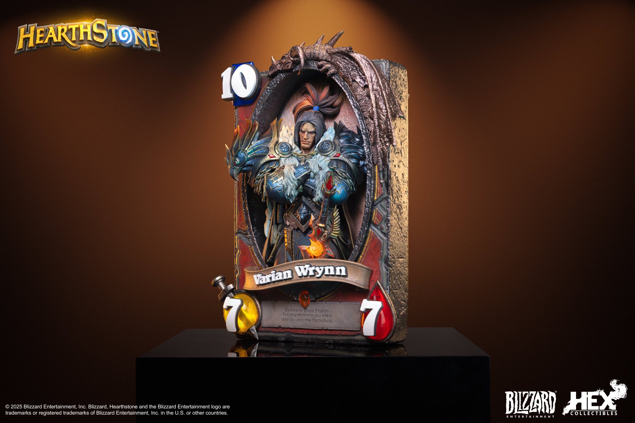 [สั่งจอง]HEX Collectibles : Varian Wryn Art Statue (Blizzard Hearthstone)
