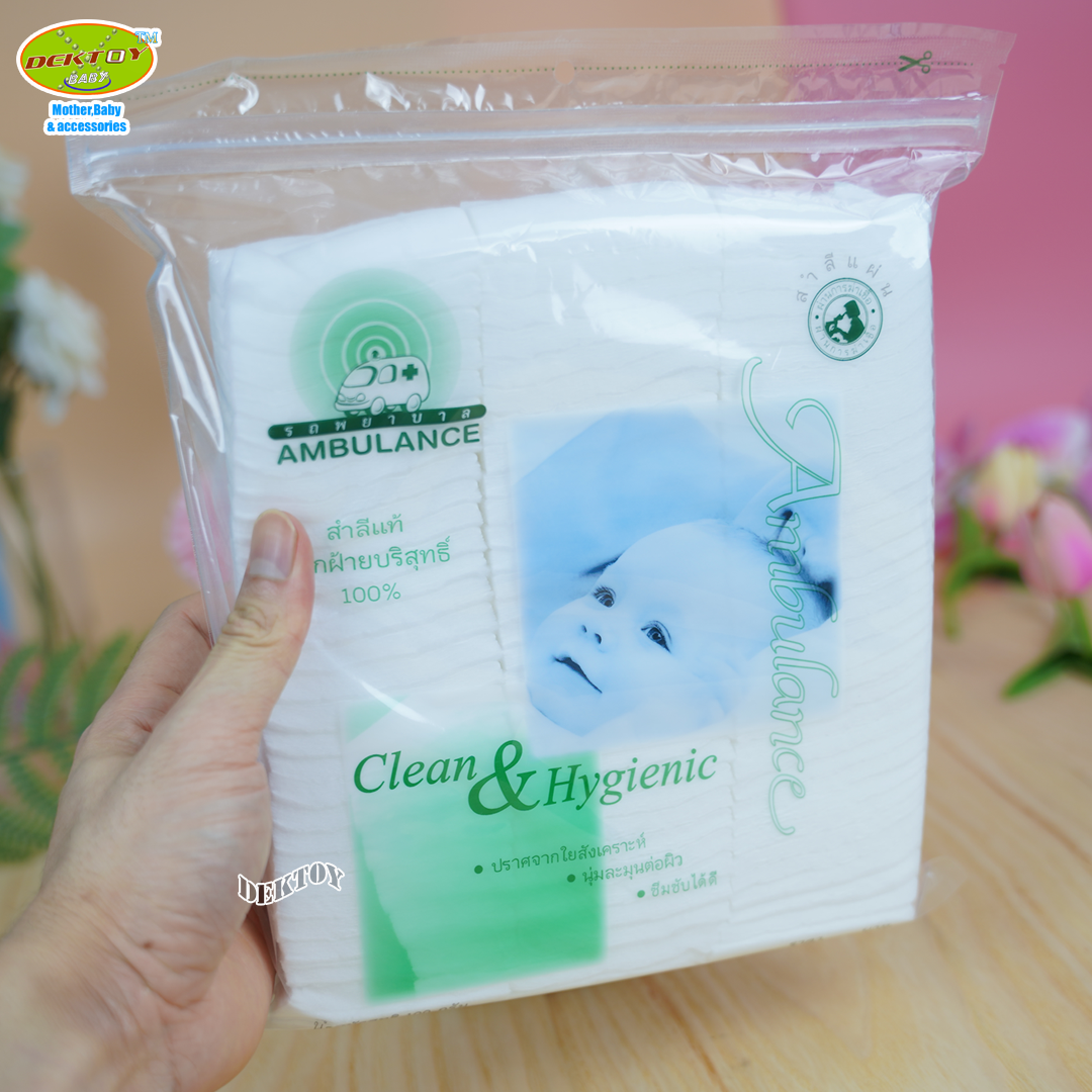 Ambulance รถพยาบาล สำลีแผ่นรถพยาบาล 100กรัม