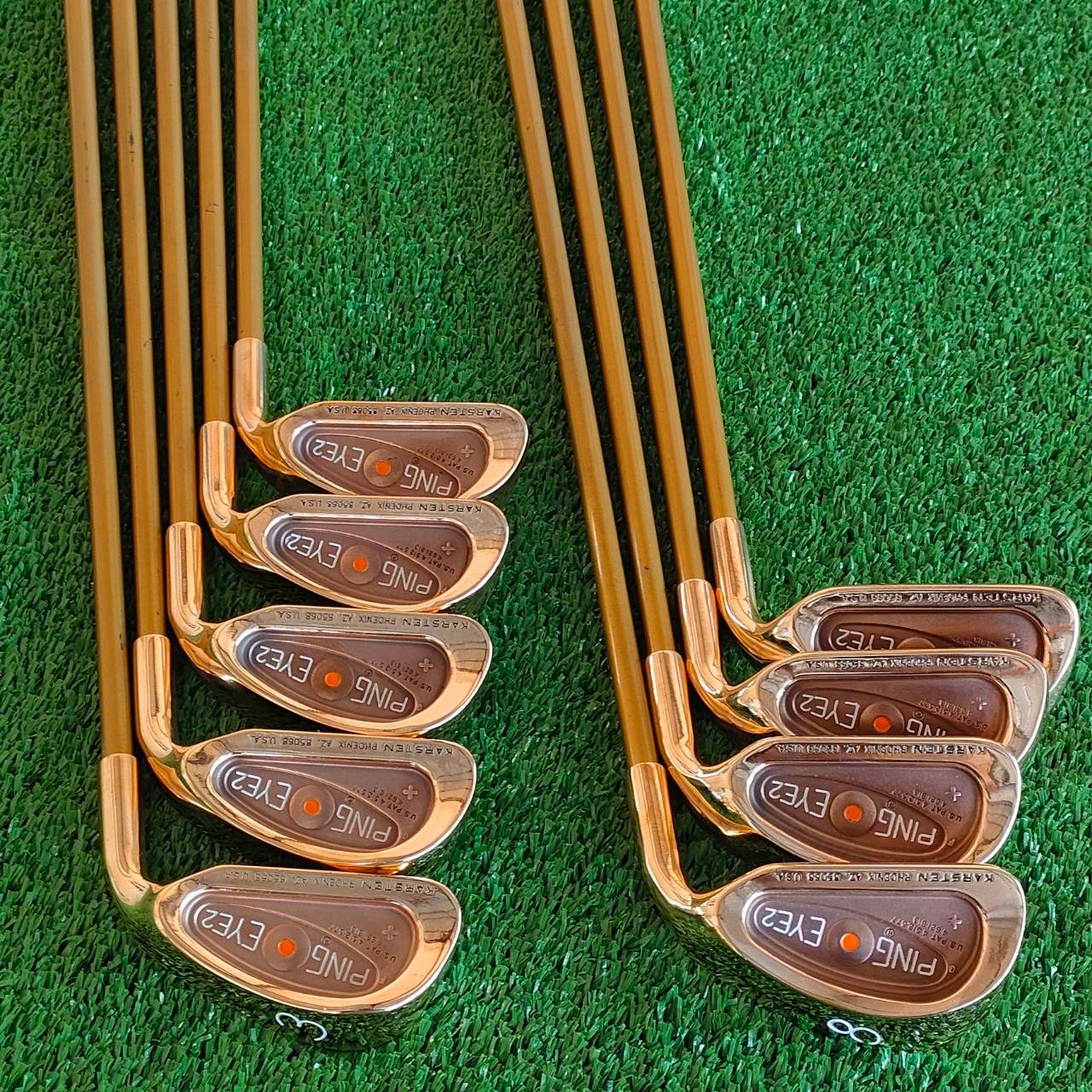 ชุดเหล็ก PING EYE 2 PLUS จุดส้ม มีเหล็ก 3 - 9 เเละ PW SW ก้าน ALDILA PING FLEX R