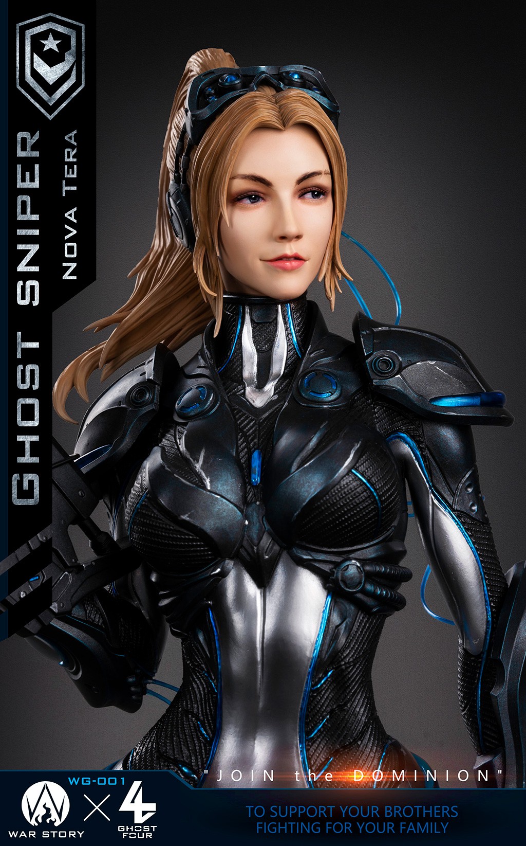 [สั่งจอง] WAR STORY X GHOST FOUR WG001 1/4 Scale : Ghost Sniper Nova Tera