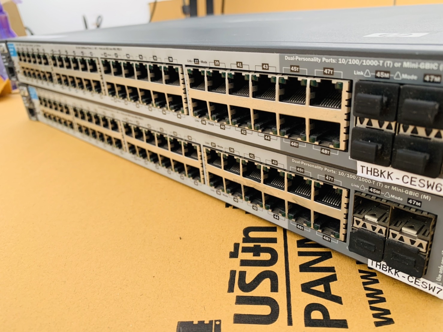 สวิตช์ HP 2810-48G Switch (J9022A) 44-Port 10/100/1000Base-T + 4-port สินค้ามือสอง มีประกัน