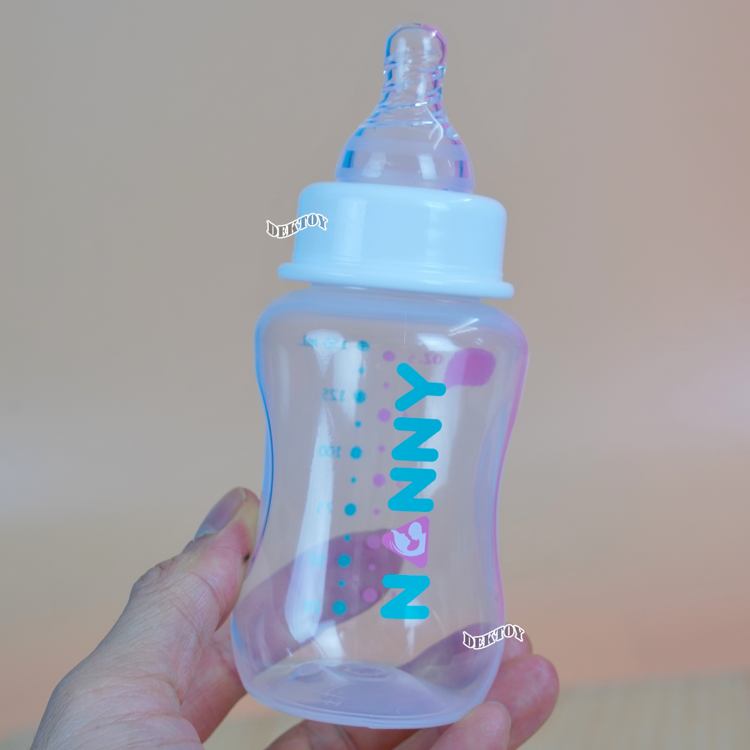 NANNY แนนนี่ ขวดนมแนนนี่คอมาตรฐาน5ออนซ์ จุกรุ่นใหม่นุ่มมาก 2207