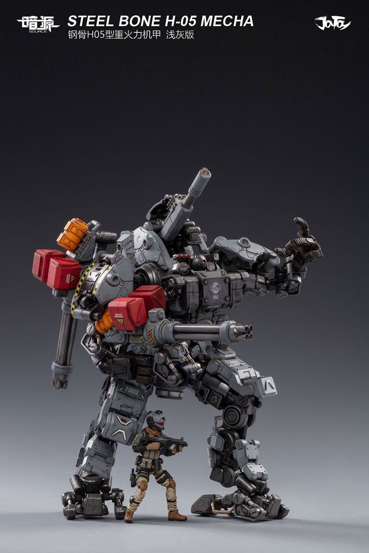 [สั่งจอง]JOYTOY JT0418 1/25 : STEEL BONE H-05 Heavy firepower MECHA (gray)