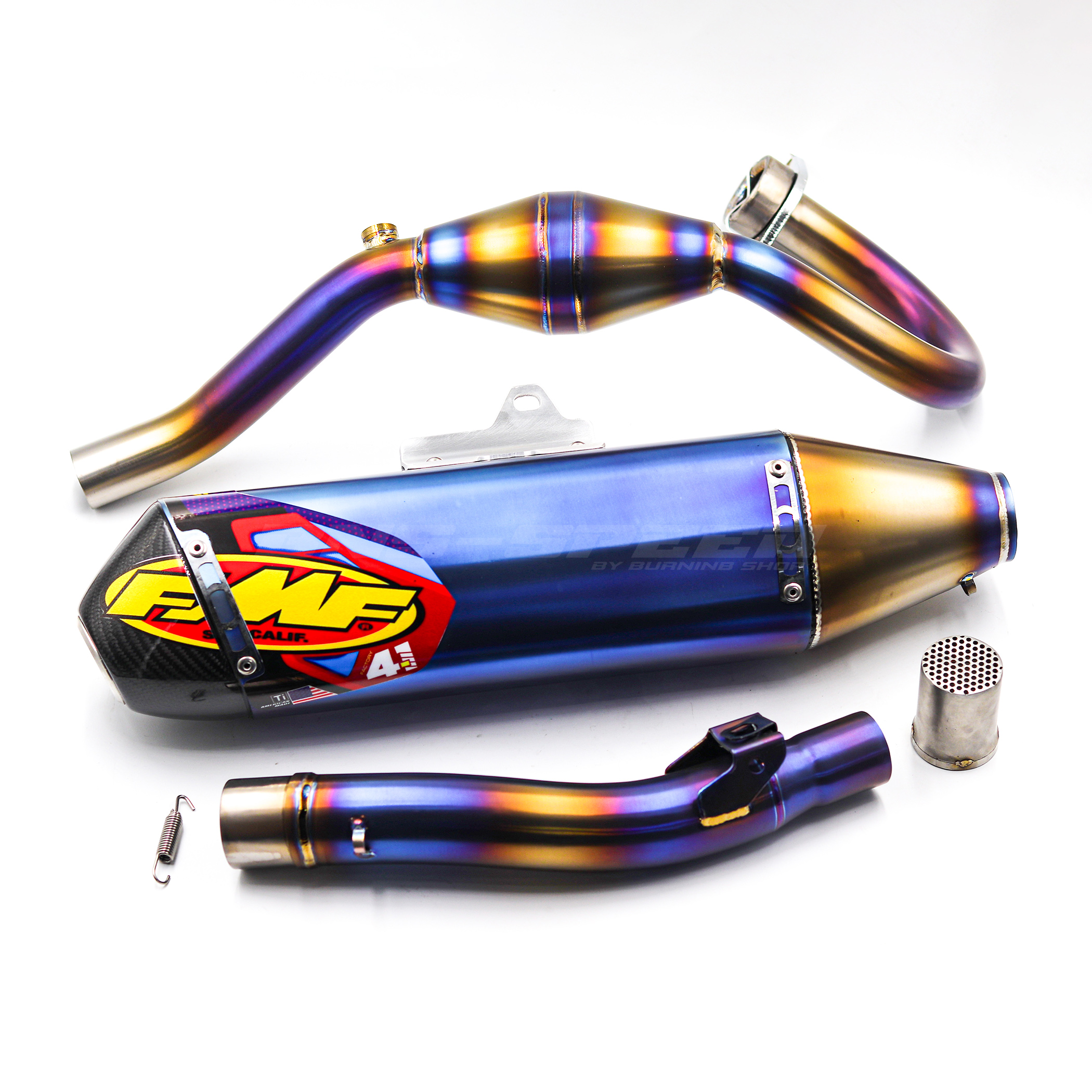 FMF CRF250L/M/Rally 12-20 Full Titanium องศาปลายใหม่