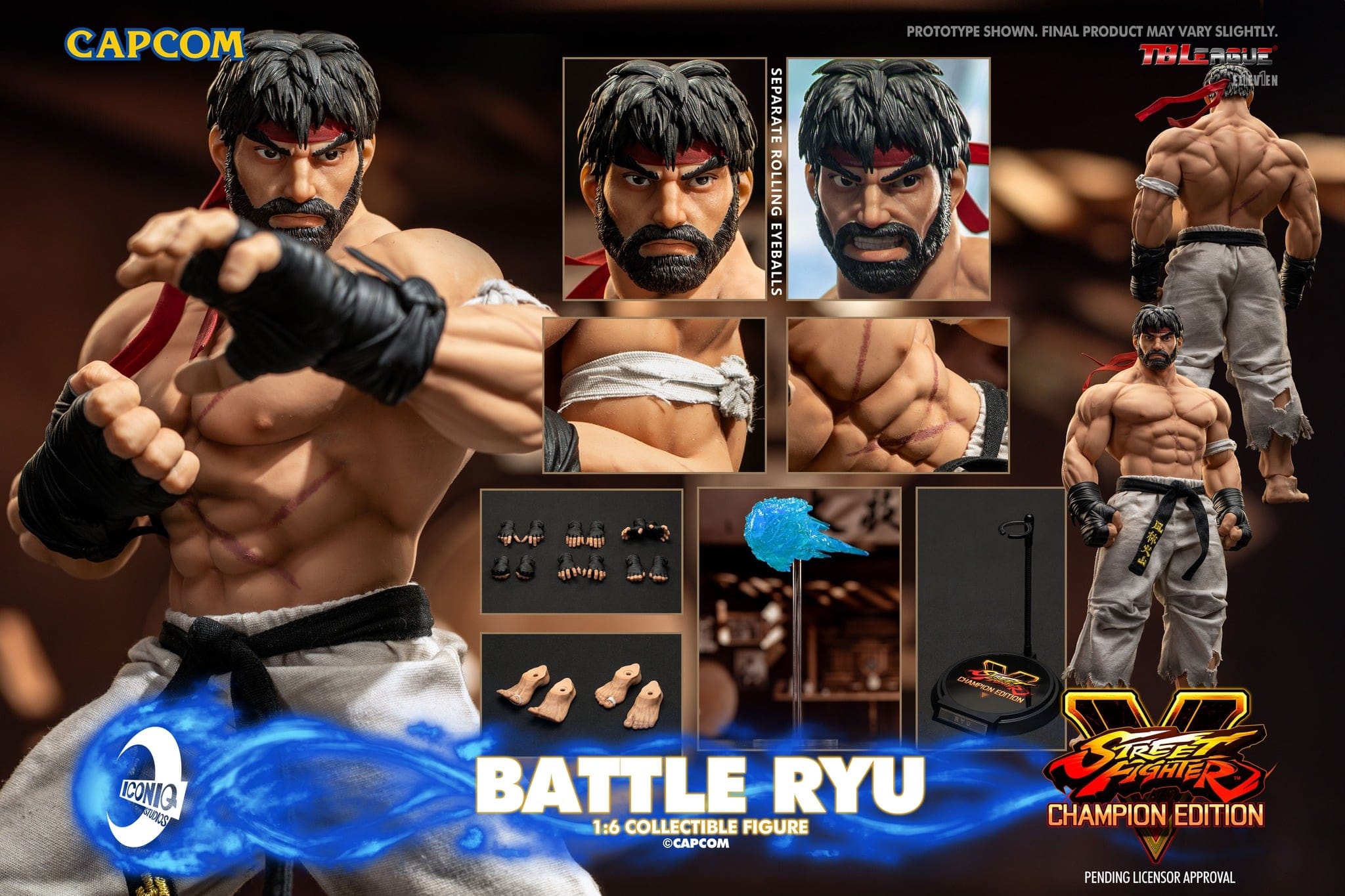 [สั่งจอง] Iconiq Studios IQGS-06 1/6 : Street Fighter - Battle Ryu