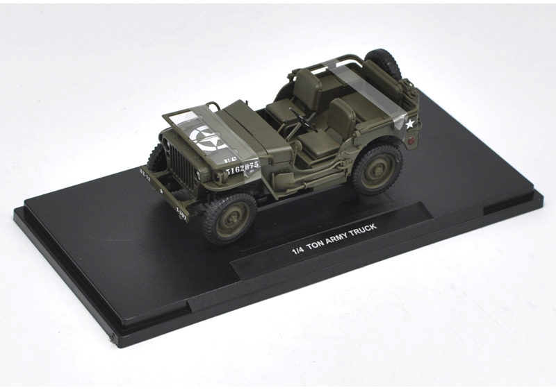 [สั่งจอง] JEEP WILLYS US ARMY 1/4 TON MILITARY WW II DIE CAST 1/18 BY WELLY 18036W