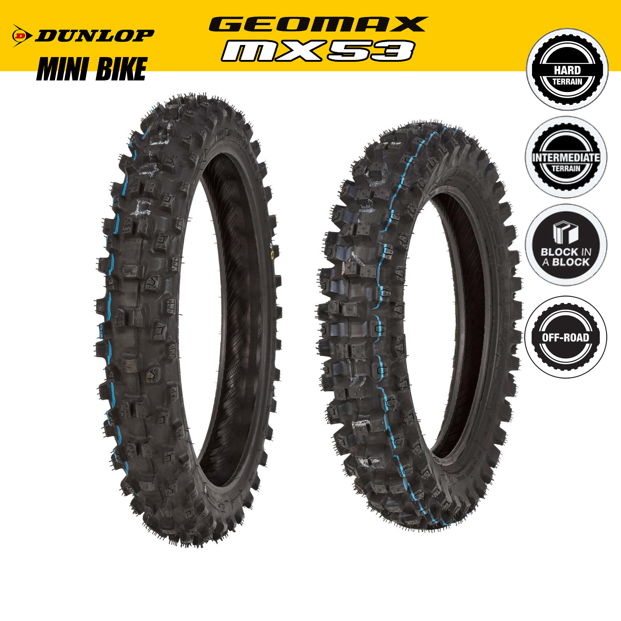 ยาง Dunlop Geomax MX53 Medium (Mini Bike)