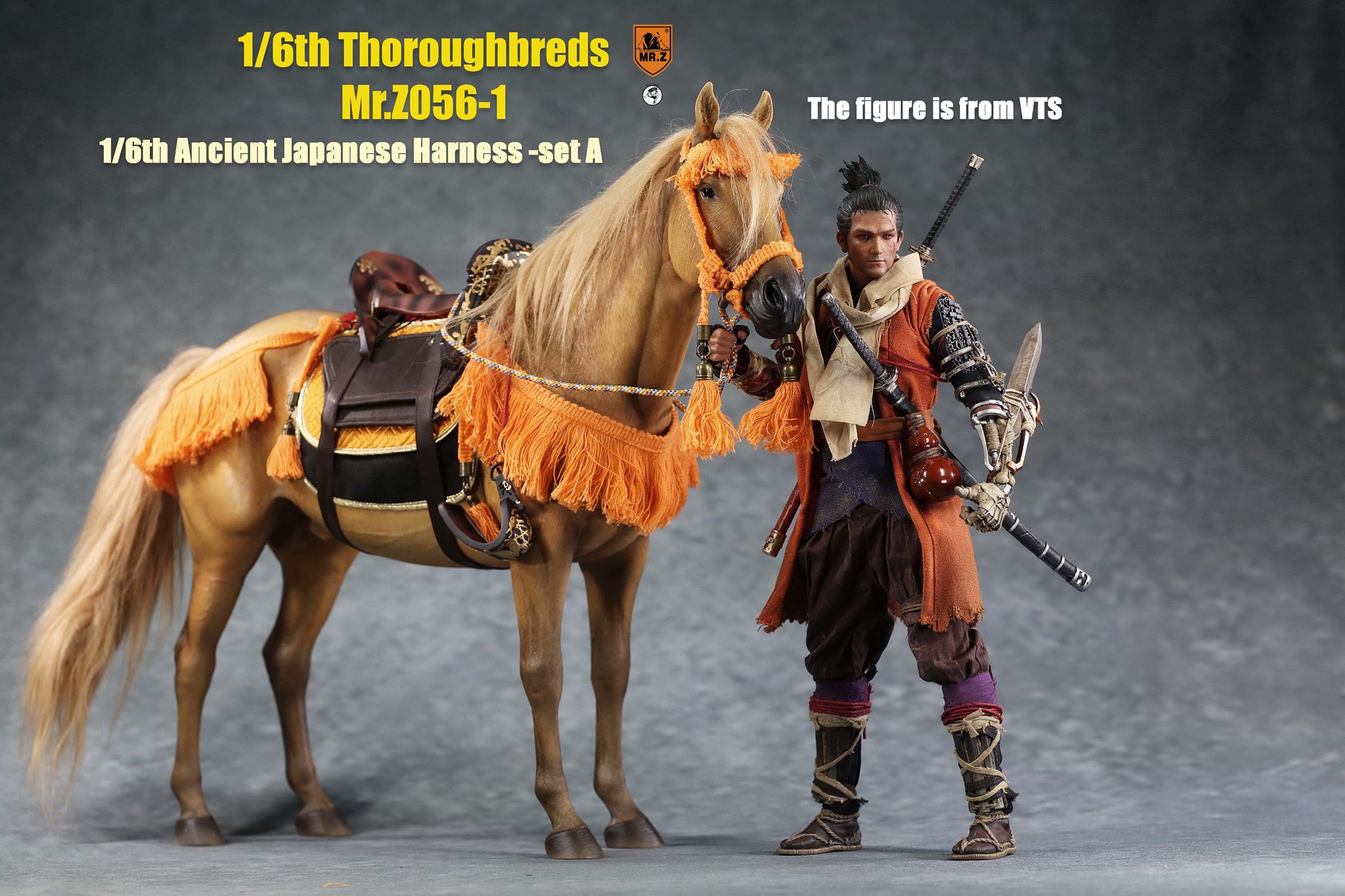 [สั่งจอง]MR.Z MRZ056 1/6 animal model No.56 : Thoroughbreds （all 5 colours） MR.Z 1/6 : Ancient Japanese Harness Set