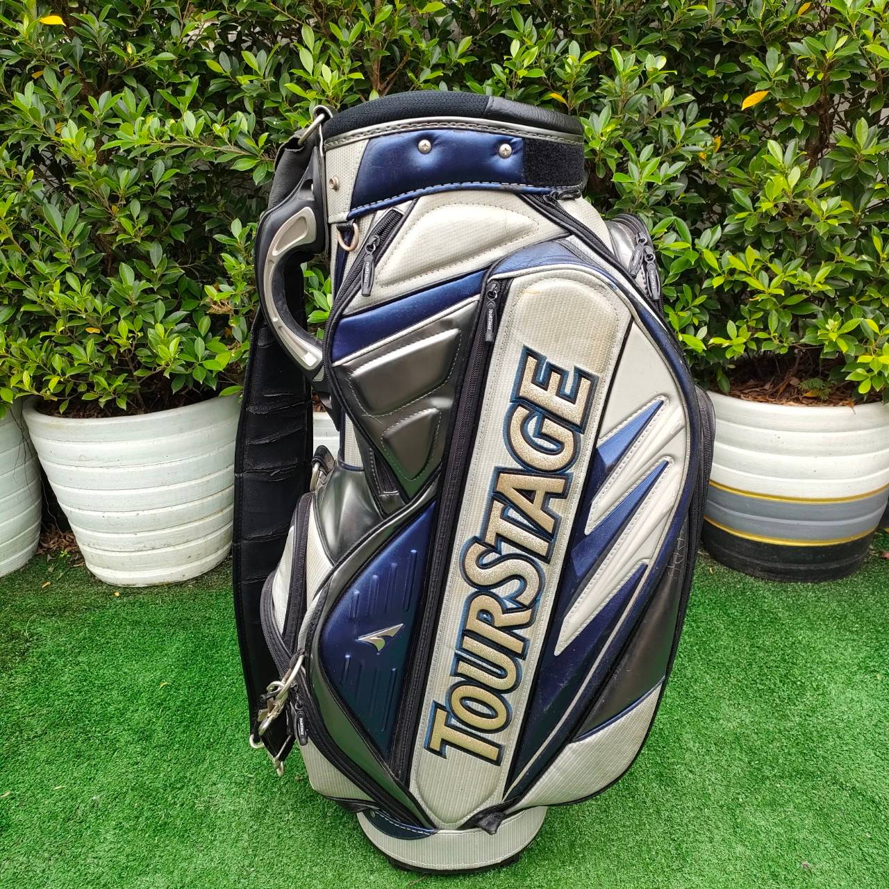 ถุงกอล์ฟ TOURSTAGE มือสอง ถุงใบใหญ่ 9 นิ้ว ถุงสวยมาก พรีเมี่ยมจากประเทศญี่ปุ่น