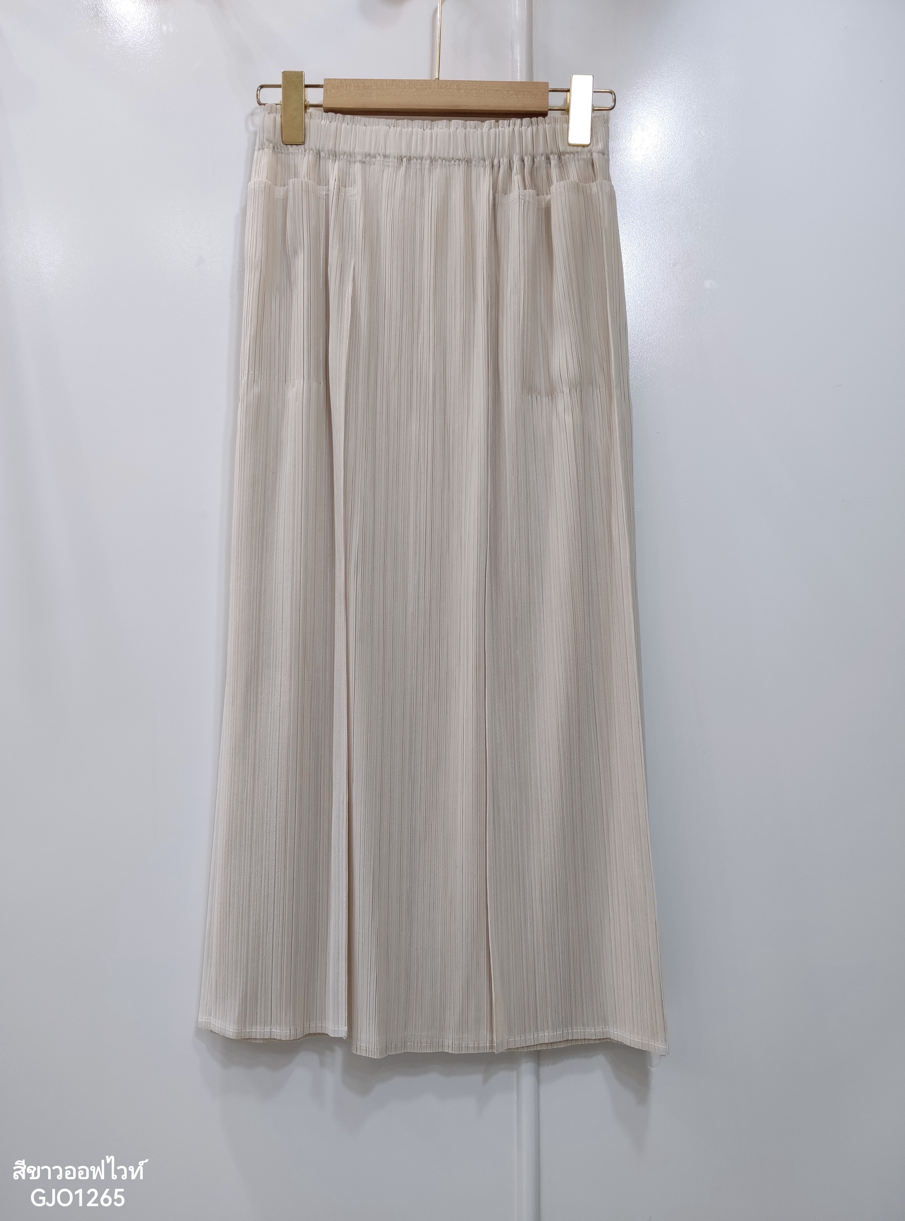ปรับราคาลง20%!! ยาว 32นิ้ว! 2MUAY รุ่น GJO1265 กระโปรงพลีทคุณภาพ DOUBLE LAYER PLEATED SKIRT 8 สี FREE SIZE