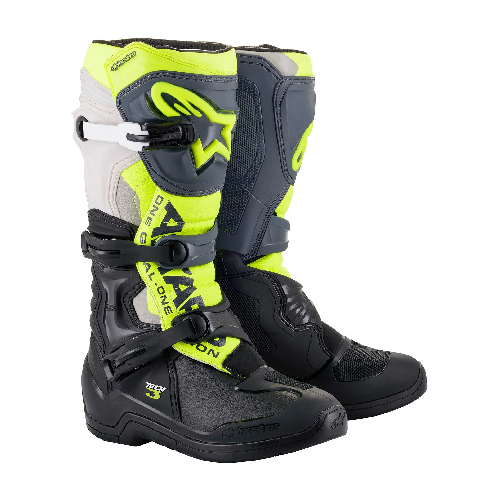 รองเท้า Alpinestars Tech 3 Boots - Black/Gray/Yellow Fluo
