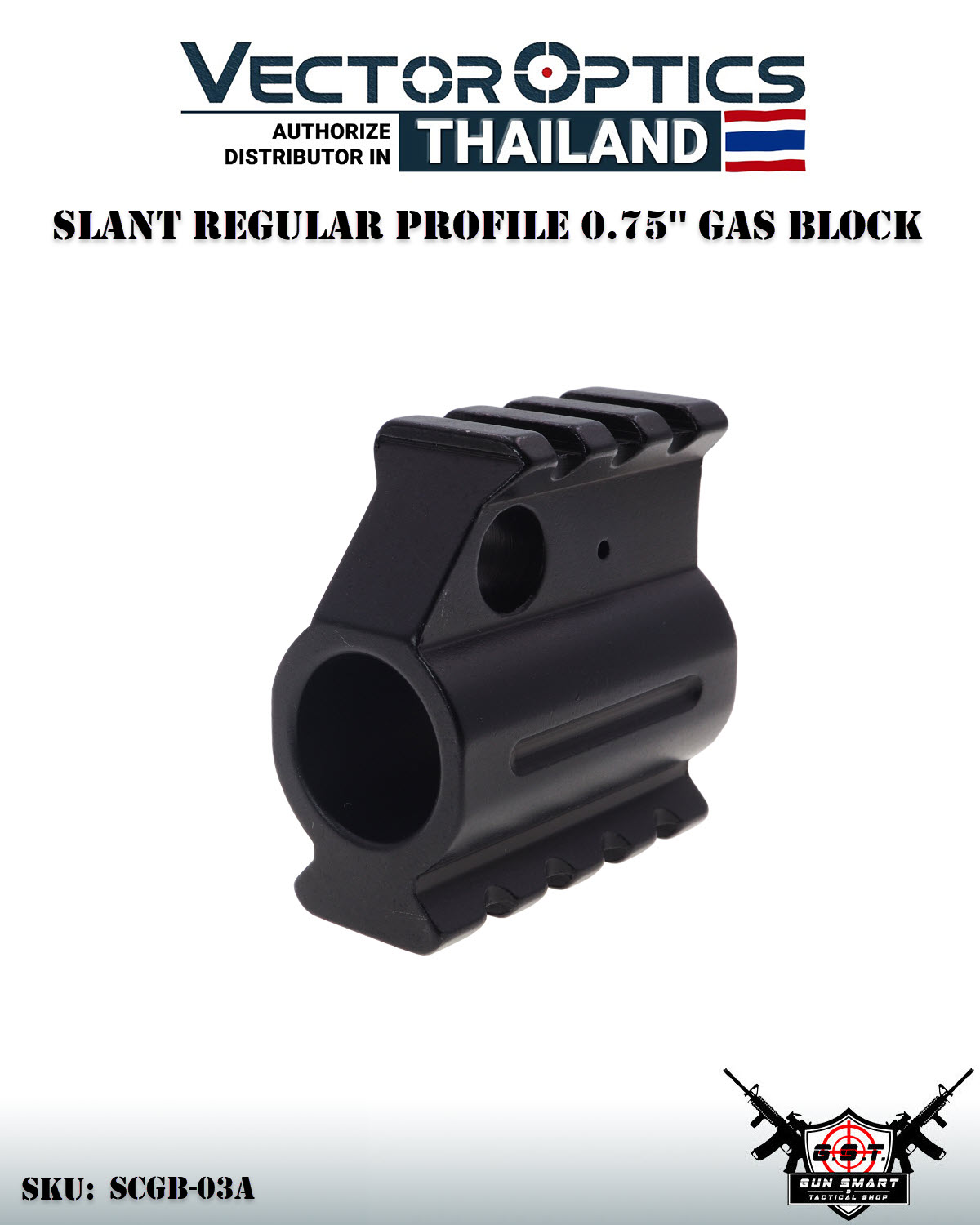 SLANT REGULAR PROFILE 0.75'' GAS BLOCK