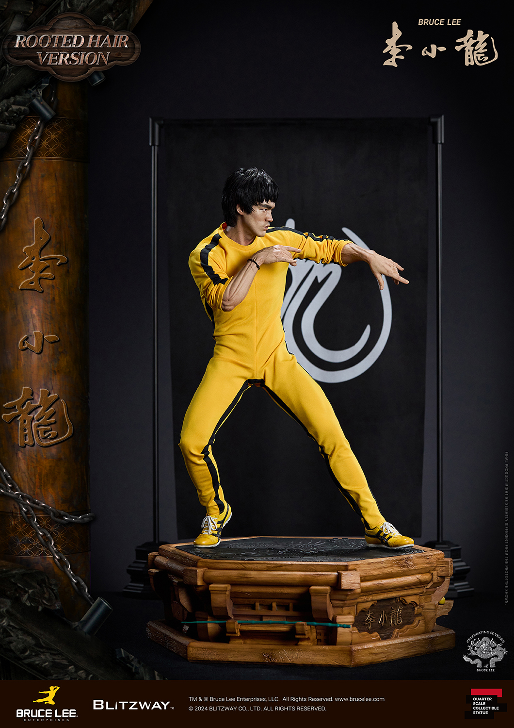 [สั่งจอง] Blitzway BW-SS-22401 1/4 : Bruce Lee Tribute 50th Anniversary Grafted Hair Version