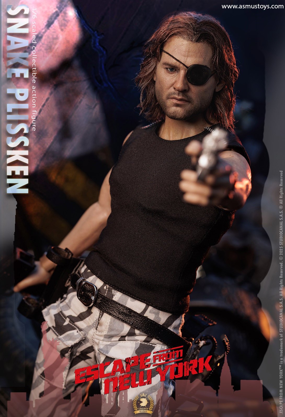 [สั่งจอง]ASMUS TOYS 1/6 : THE CROWN SERIES - SNAKE PLISSKEN