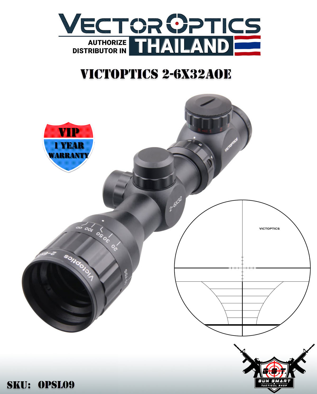 VICTOPTICS 2-6X32AOE