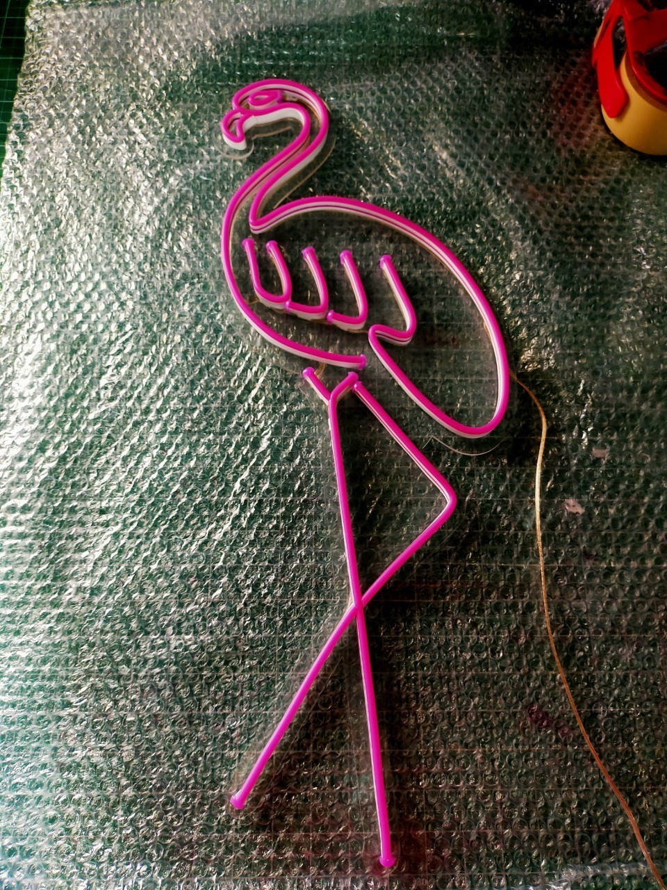 ป้ายไฟนีออนFlex แสงสีชมพู