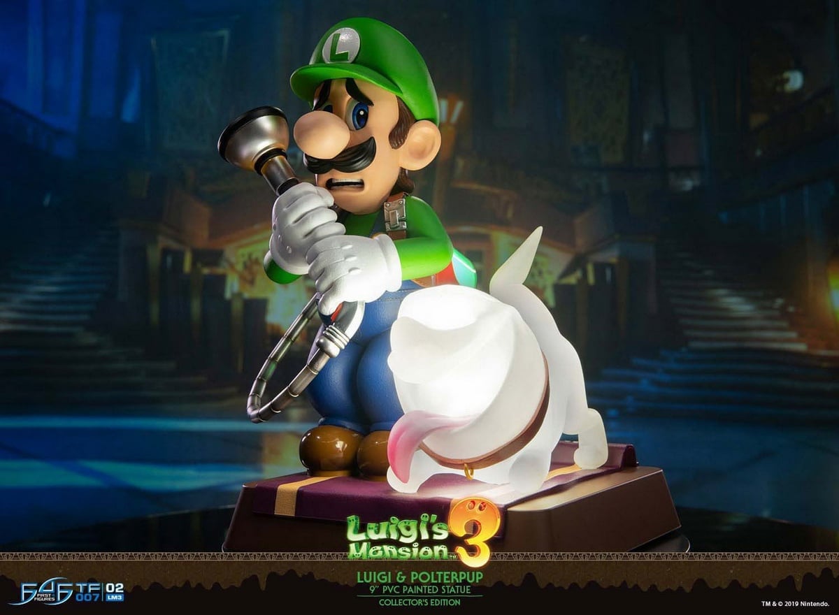 [สั่งจอง]First 4 Figures 23cm : LUIGI'S MANSION 3 – LUIGI AND POLTERPUP COLLECTOR'S EDITION