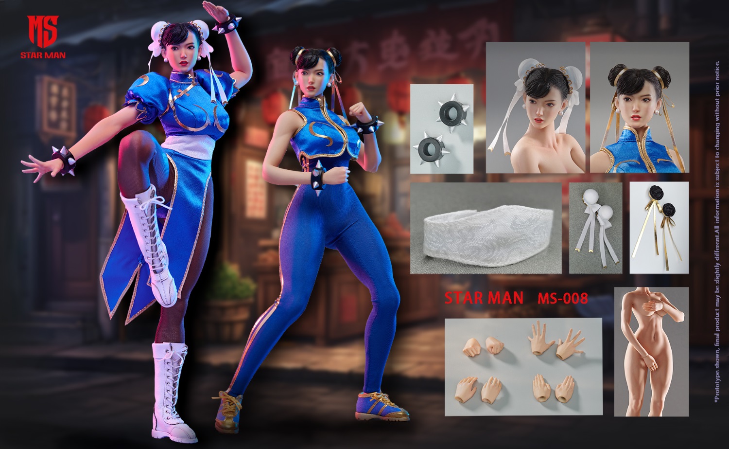 [สั่งจอง]STAR MAN MS-008 1/6 ：Female fighter Chun-li