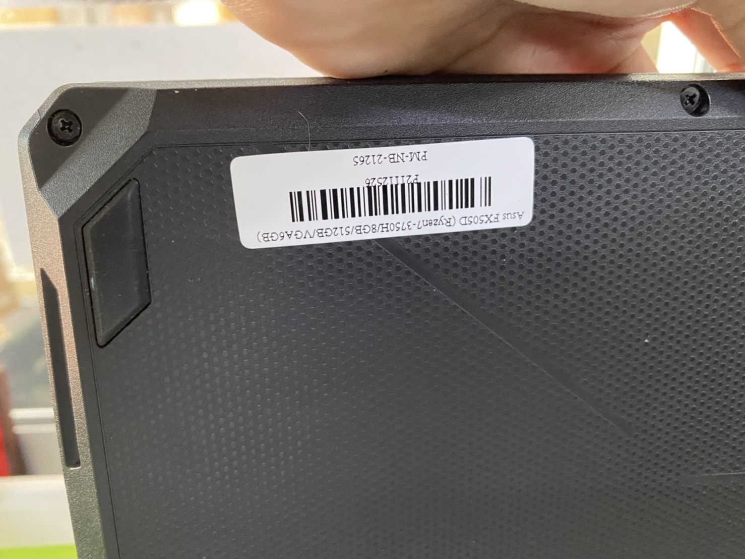 Asus Notebook TUF FX505DV-AL014T Black