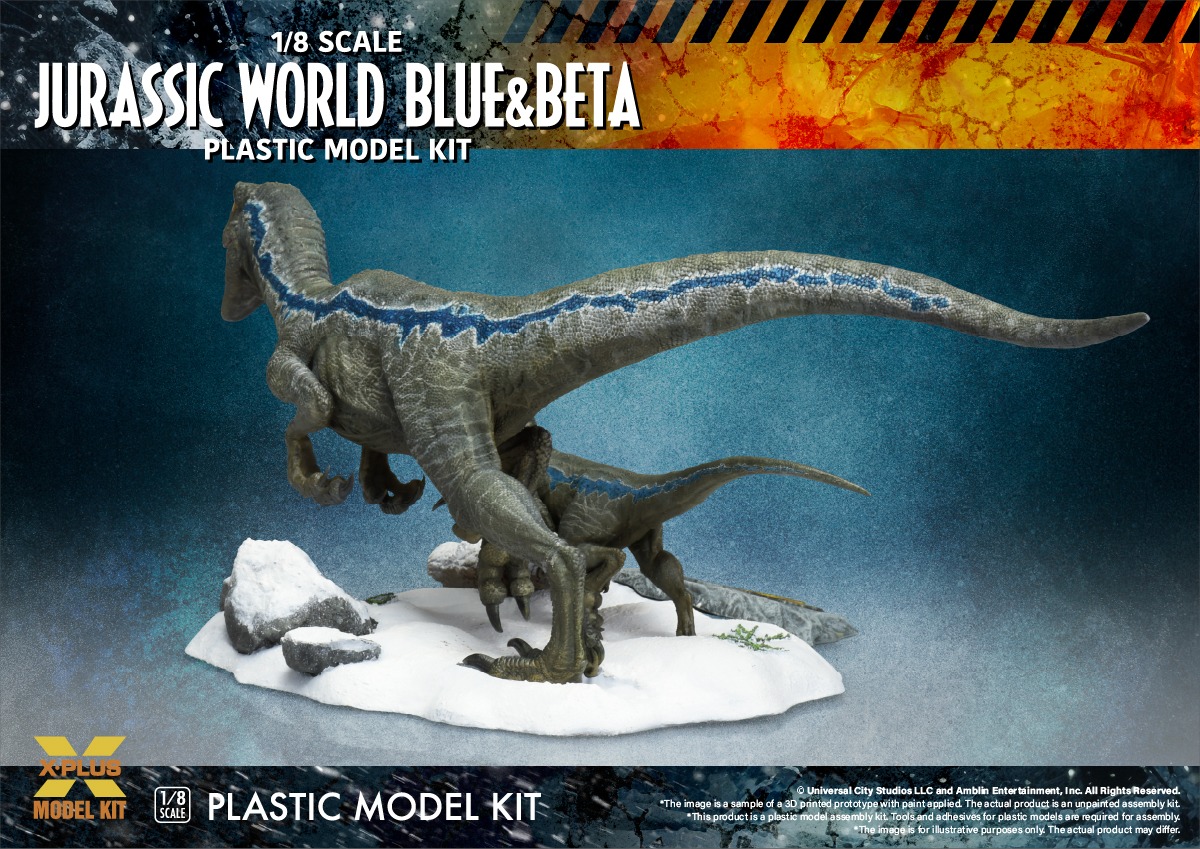 [สั่งจอง] X-Plus 1/8 : Blue & Beta (Jurassic World Dominion) [Model Kit]