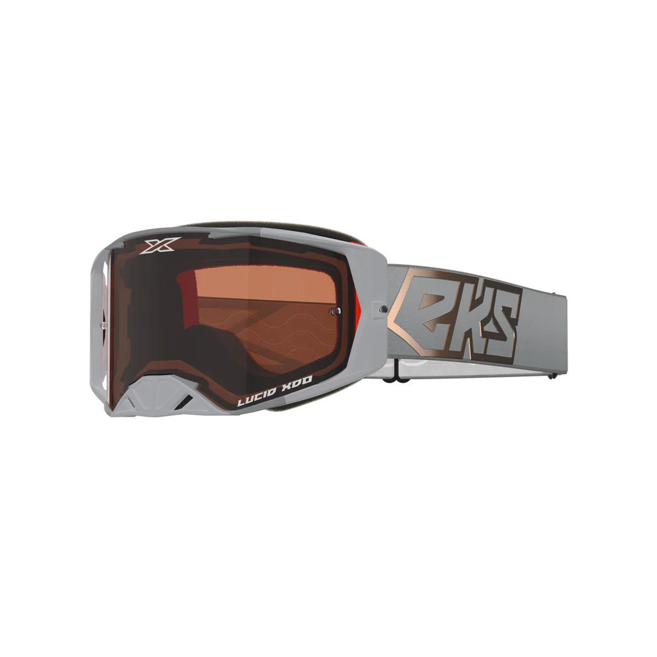 แว่น EKS Brand Lucid Goggle Grey Copper - Auburn Afterburner Lens