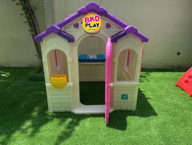 บ้านเจ้าหญิงชมพูม่วง บ้านของเล่น ,บ้านเด็ก ,บ้านพลาสติกของเล่นเด็ก,พร้อมส่ง