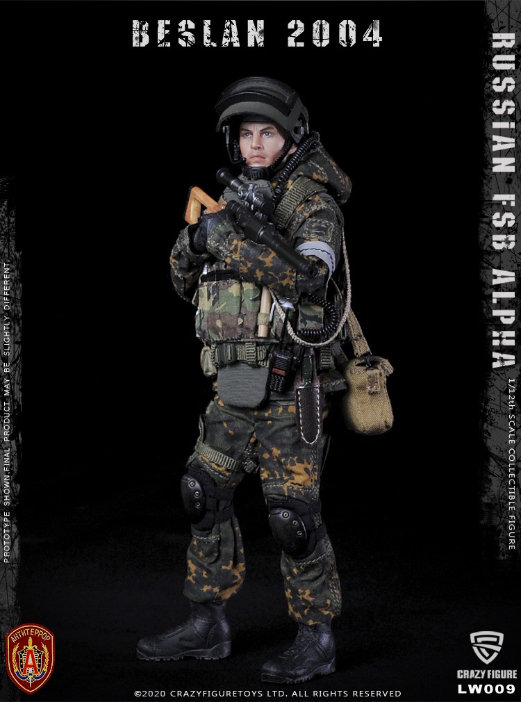 [สั่งจอง] Crazy Figure LW009 1/12 Russian alpha special forces sniper