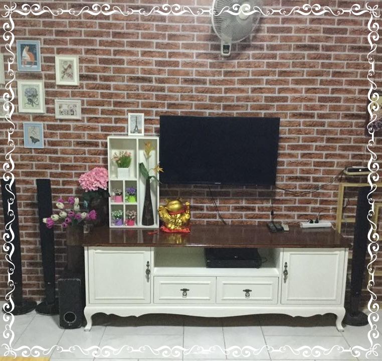 ตู้ส่งทีวีวินเทจ #ชั้นวางทีวี เฟอร์นิเจอร์เจ้าหญิง #เฟอร์นิเจอร์สีขาว #ตู้เจ้าหญิงเน้นความเข็งแรง