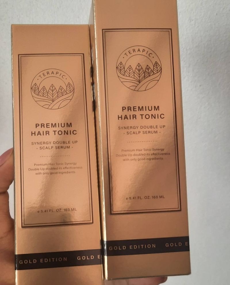 Terapic Premium Hair Tonic Synergy Double Up Scalp Serum 160ml กล่องทอง บำรุงผม