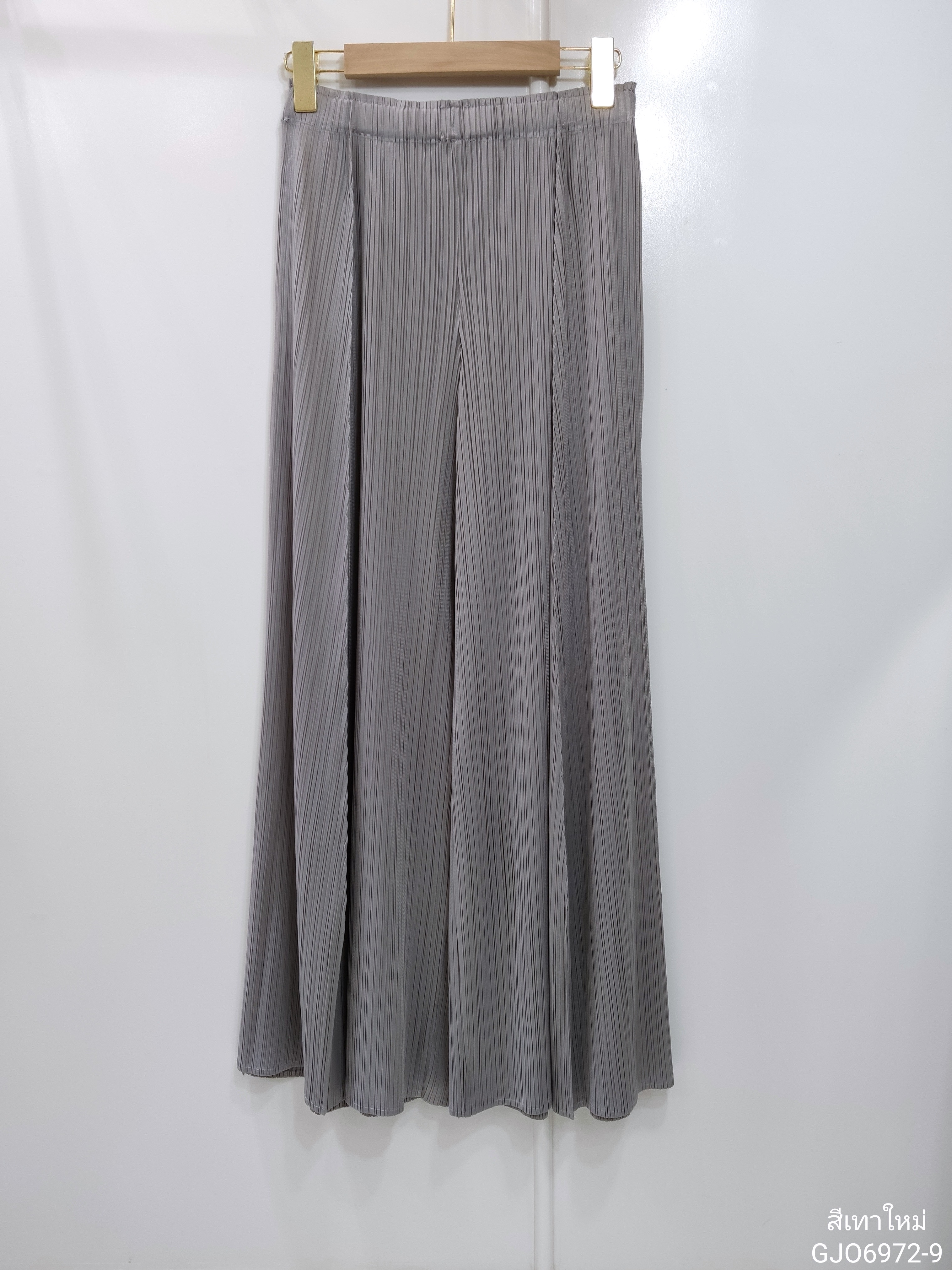 ยาว37.5"นิ้ว! 2MUAY กางเกงผู้หญิง กางเกงพลีทคุณภาพ รุ่น GJO6972 WIDE LEG PLEAT PANT FREE SIZE