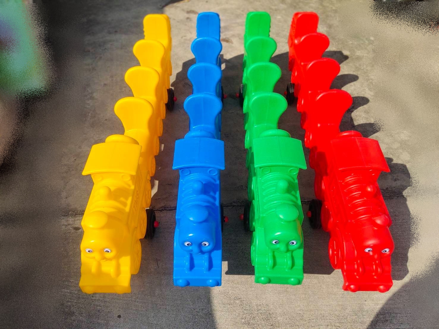 รถขาไถ รถไฟ 4ที่นั่ง รถขาไถ,รถของเล่น ,รถเด็กเล่น ,รถของเล่นเด็ก, ของเล่นเด็ก พร้อมส่ง