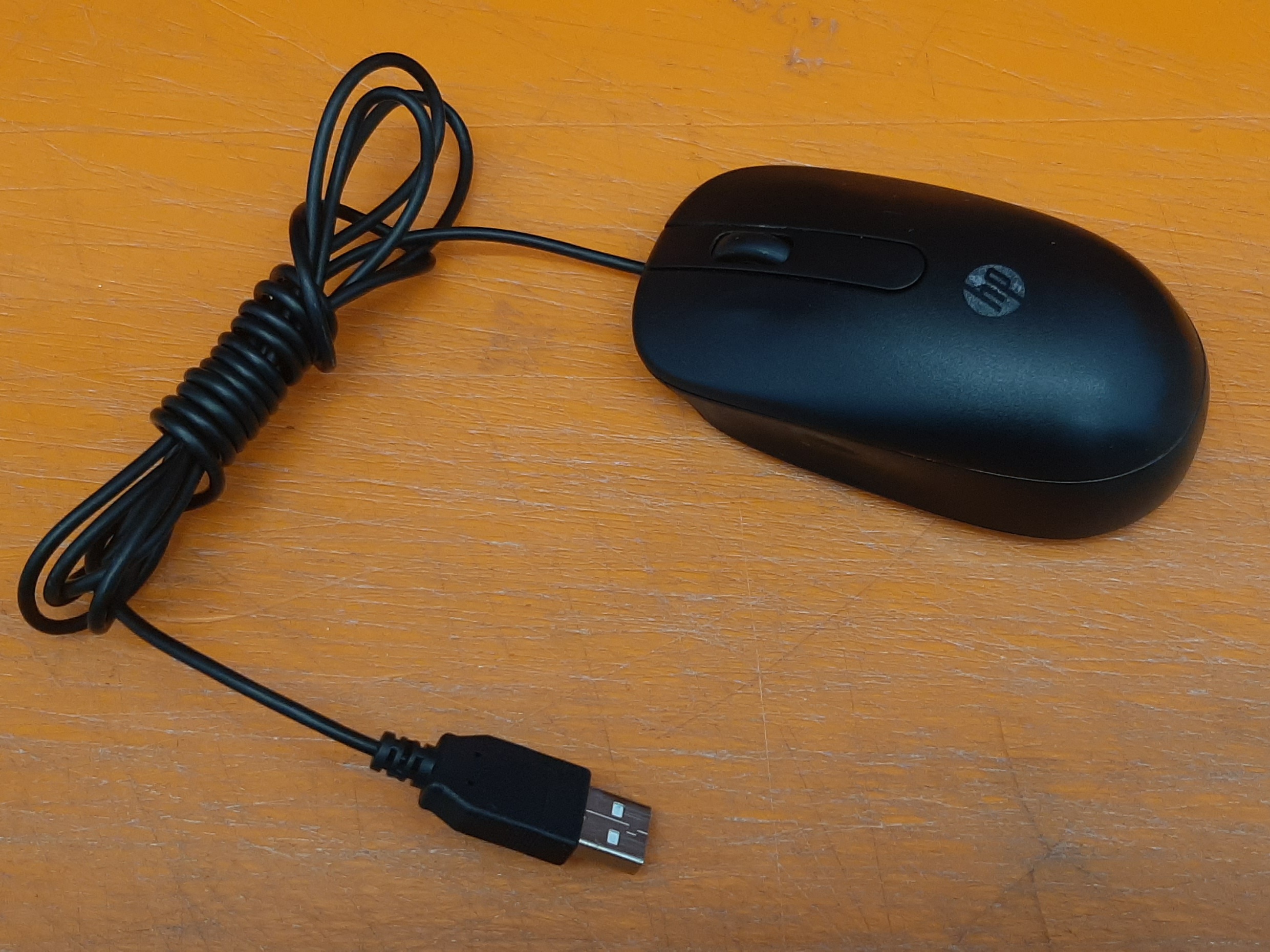 HP SM-2022 - USB Optical 2-Button Wired Scroll Mouse สภาพดี มือสอง ประกันร้าน 1 เดือน