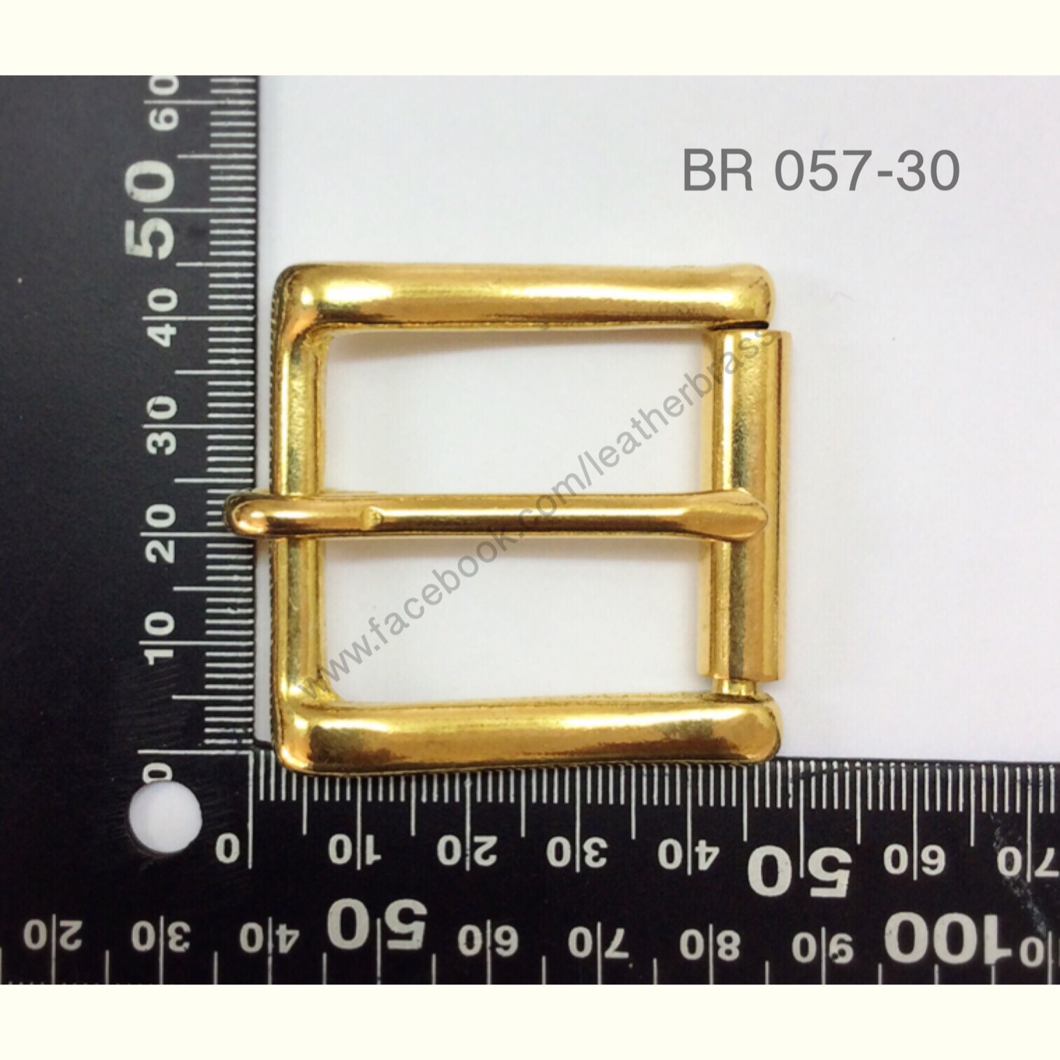 BR057 หัวเข็มขัด หัวเข็มขัดปรับสายกระเป๋า อะไหล่ทองเหลืองแท้ อุปกรณ์งานหนัง leatherbrass **ราคาต่อชิ้น**