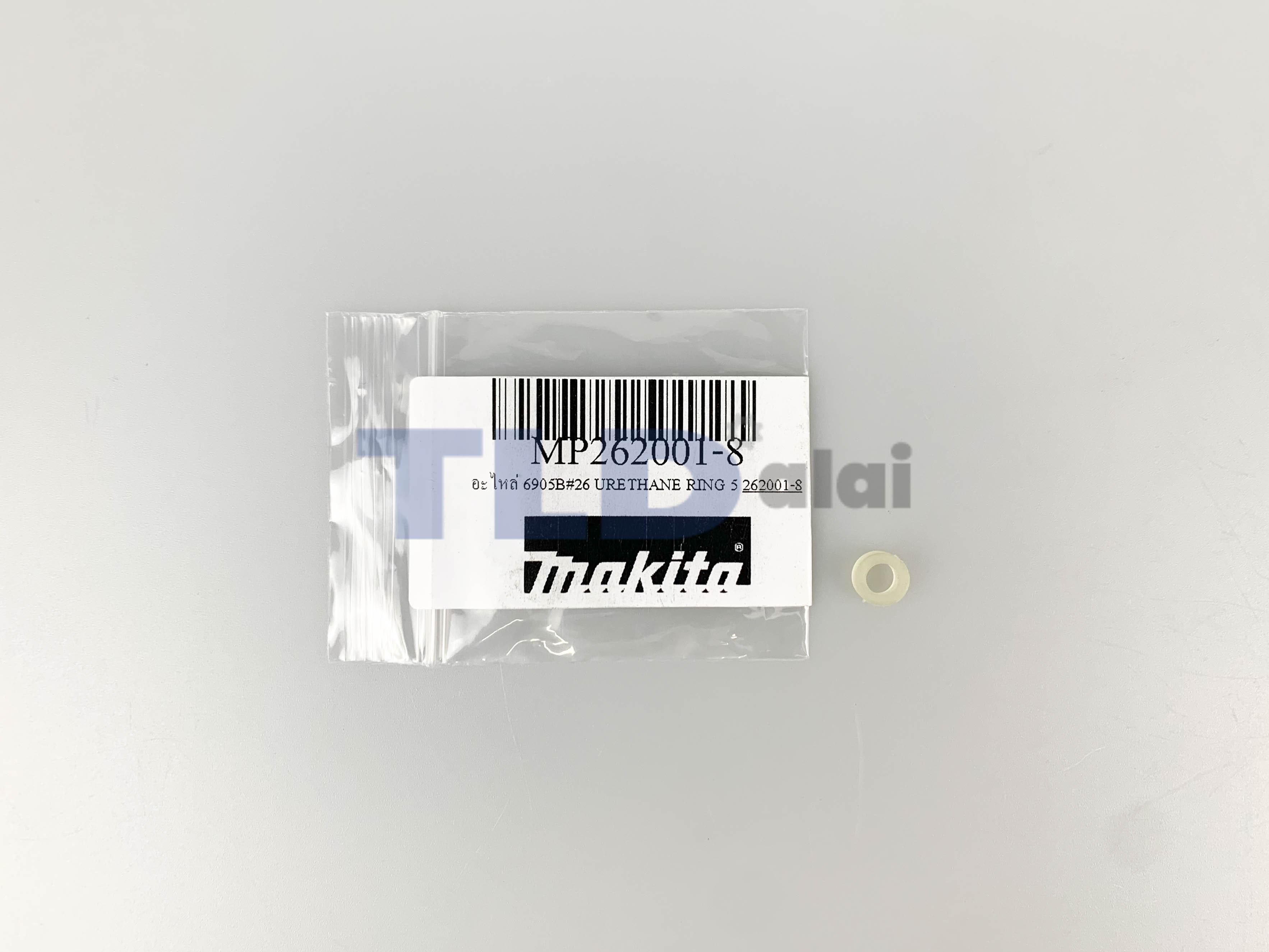 บูชแหวนรองน็อตยูริเทน (แท้) (262001-8) บล็อกไฟฟ้า, แท่นตัดไฟเบอร์ Makita มากีต้า รุ่น 6905B, 6906, TW0200, TW0350, LS1016, LS1212, LS1216, L (262001-8) (อะไหล่แท้100%) Urethane Ring 5
