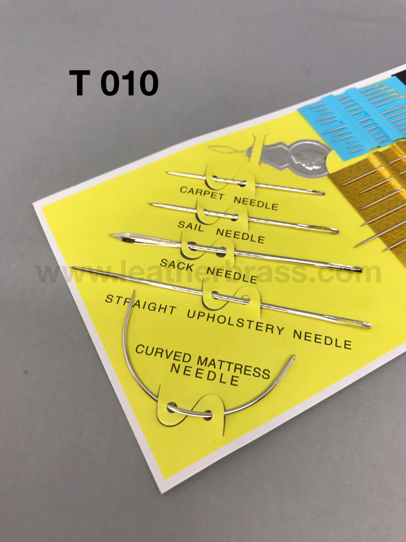 T010 เข็มเย็บหนัง เข็มชุด อุปกรณ์งาน DIY อุปกรณ์เครื่องหนัง leatherbrass**ราคาต่อแพ็ค**
