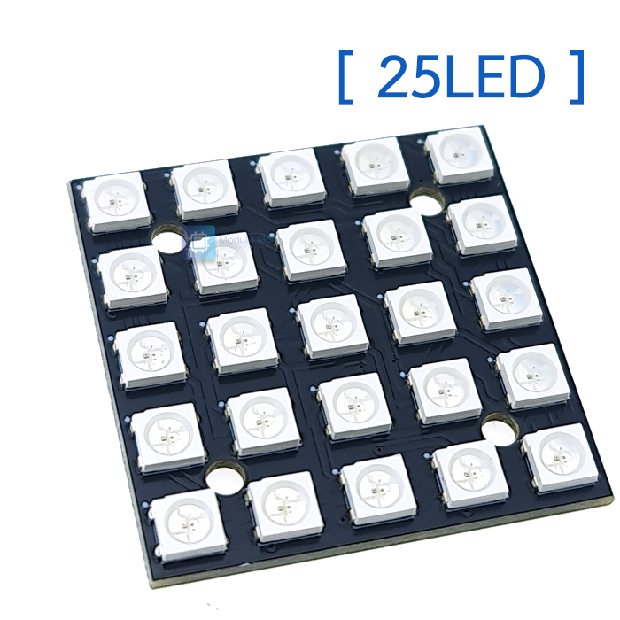 NeoPixel Matrix 5V WS2812 5050 RGB LED built-in full-color drive lights [4bit/16bit/25bit/64bit]