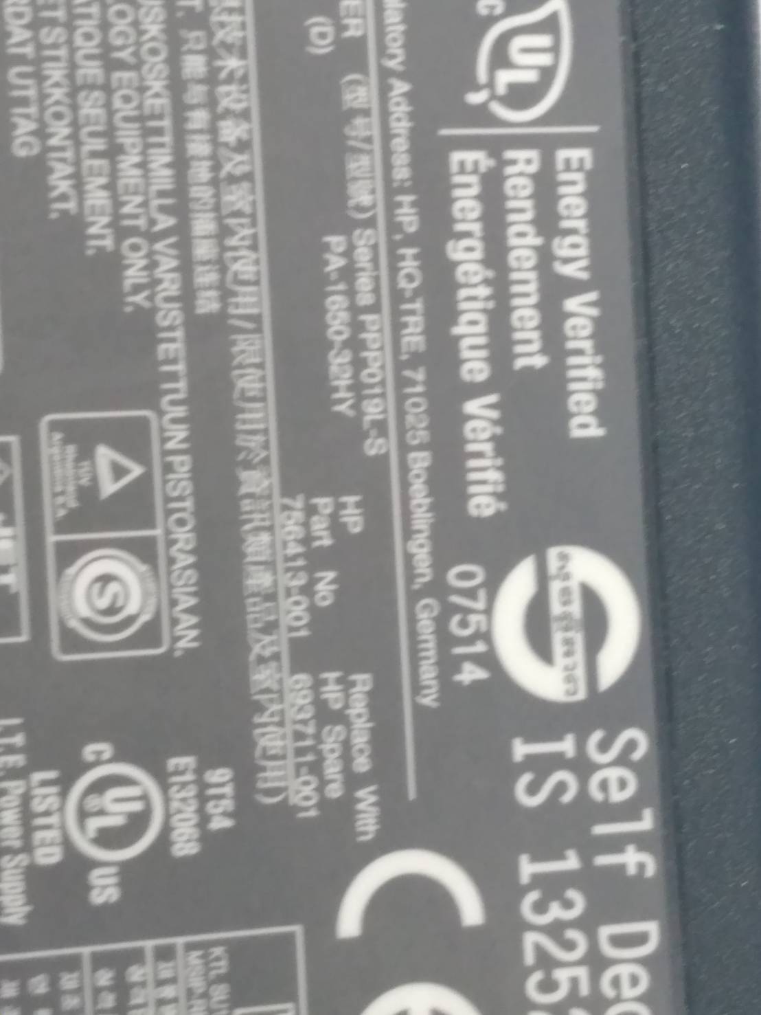 Original 65W HP 19.5V 3.33A EliteBook 810 G1 G2,820 G1,840 G1,850 G1 756413-001