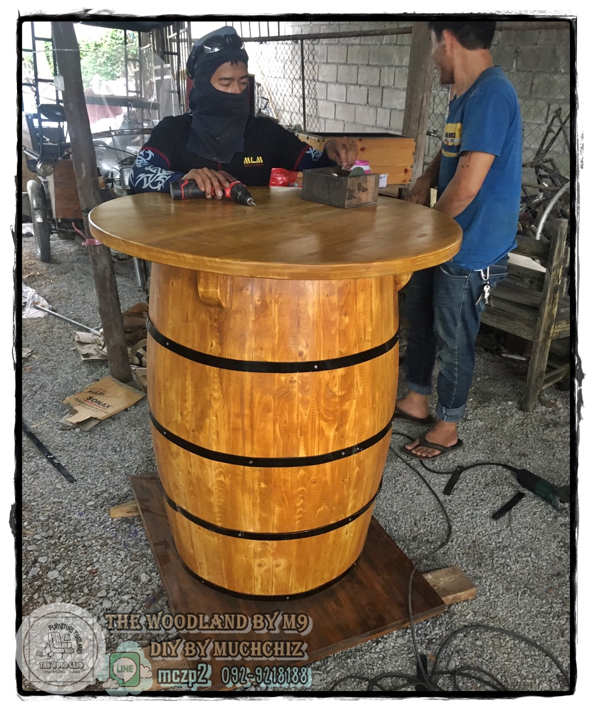 🎉เฟอร์นิเจอร์ถังโอ๊ค #oakdesign handmade #counterbaroak #furnitureถังโอ๊ค #ชั้นวางของถังโอ๊ค #ถังไวน์ #ถังวิสกี้ (งานฝีมือจากโรงงานโดยตรง-งานไม้สนเริ่มทำมือตั้งแต่ขึ้นโครง)