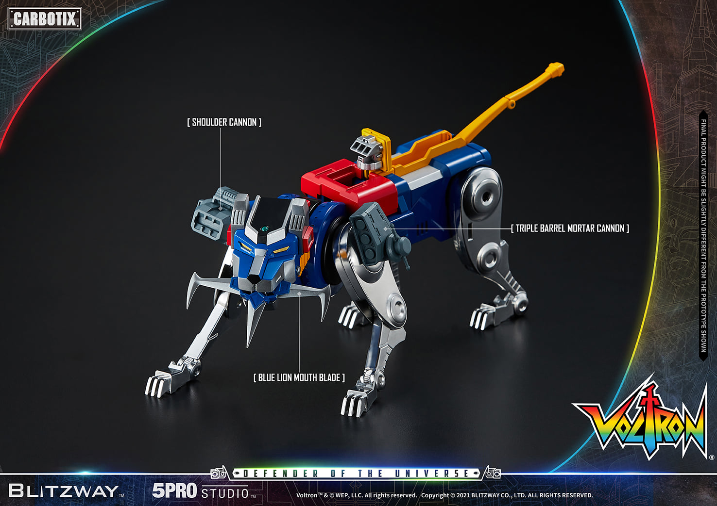 [สั่งจอง]5PRO STUDIO × BLITZWAY : CARBOTIX Series 5PRO-CA-10401 Voltron