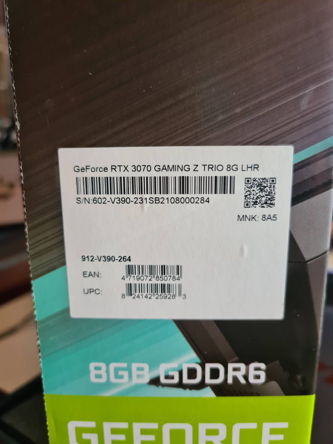 MSI GEFORCE RTX 3070 GAMING Z TRIO LHR 8GB GDDR6