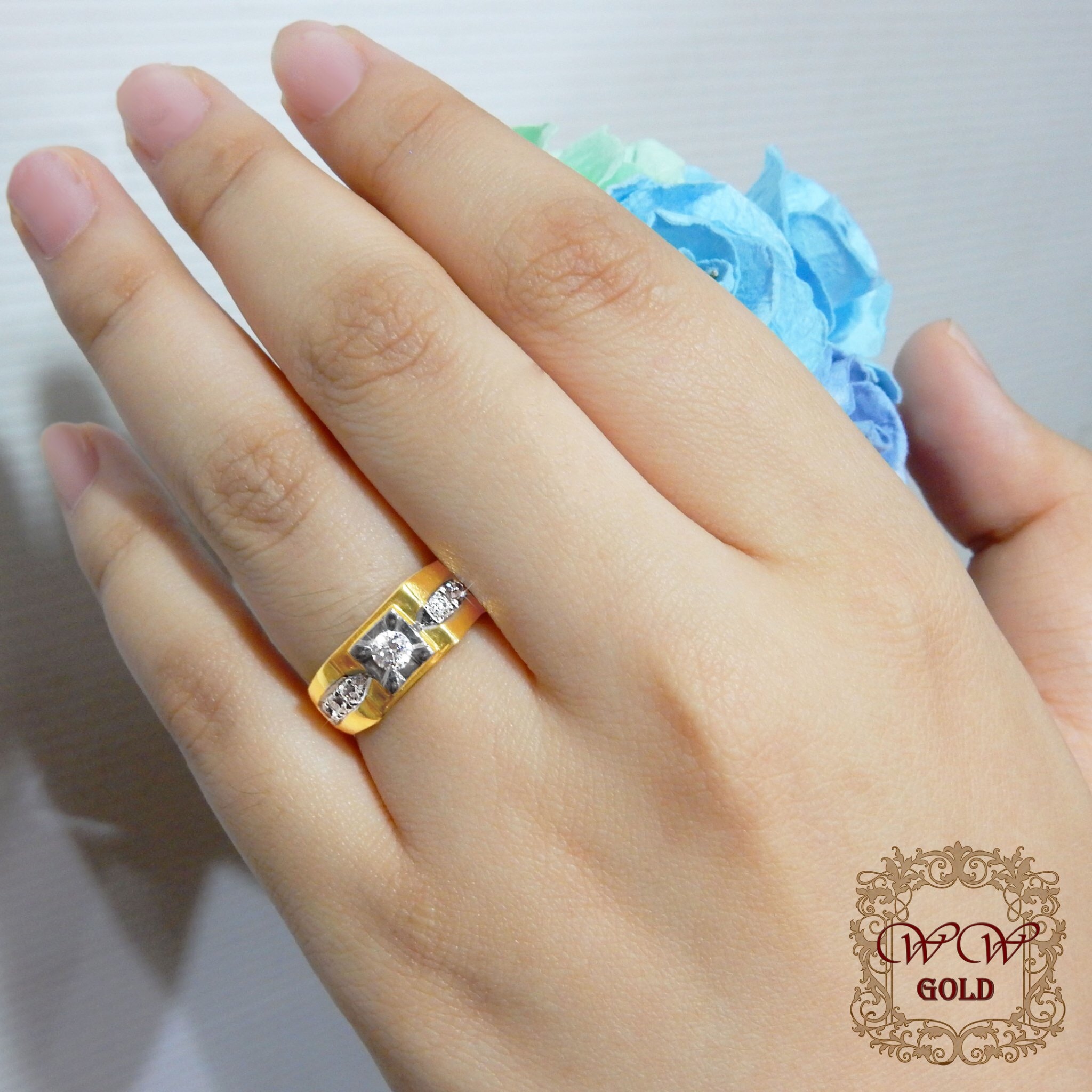 แหวนผู้ชาย (เพชรสวิส cz)