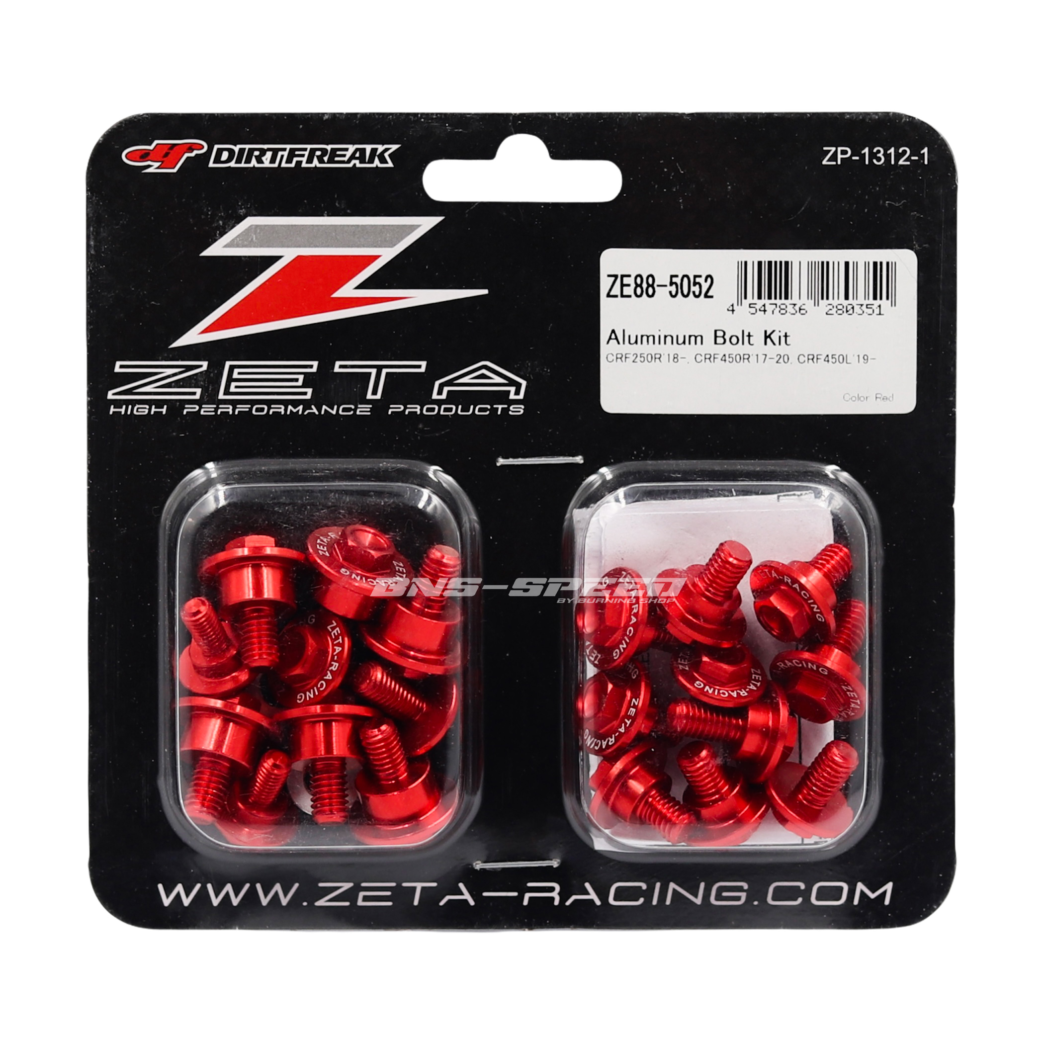 ชุดน็อต Zeta Aluminum Bolt Kit CRF250R 18-21, CRF450RL 21
