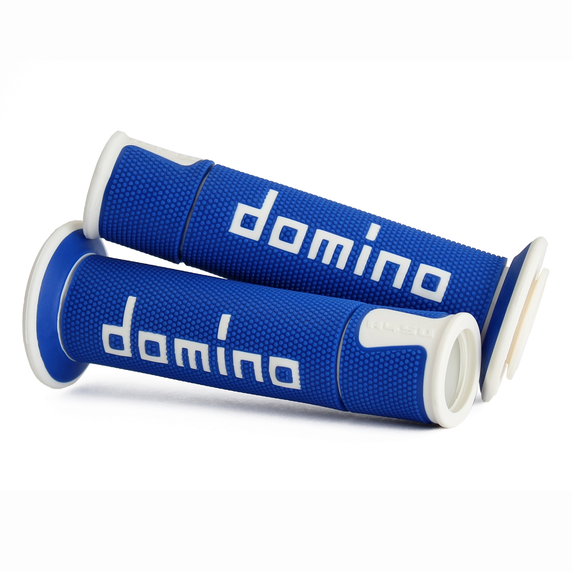 ปลอกแฮนด์ Domino A450 ปลายเปิด - Blue/White