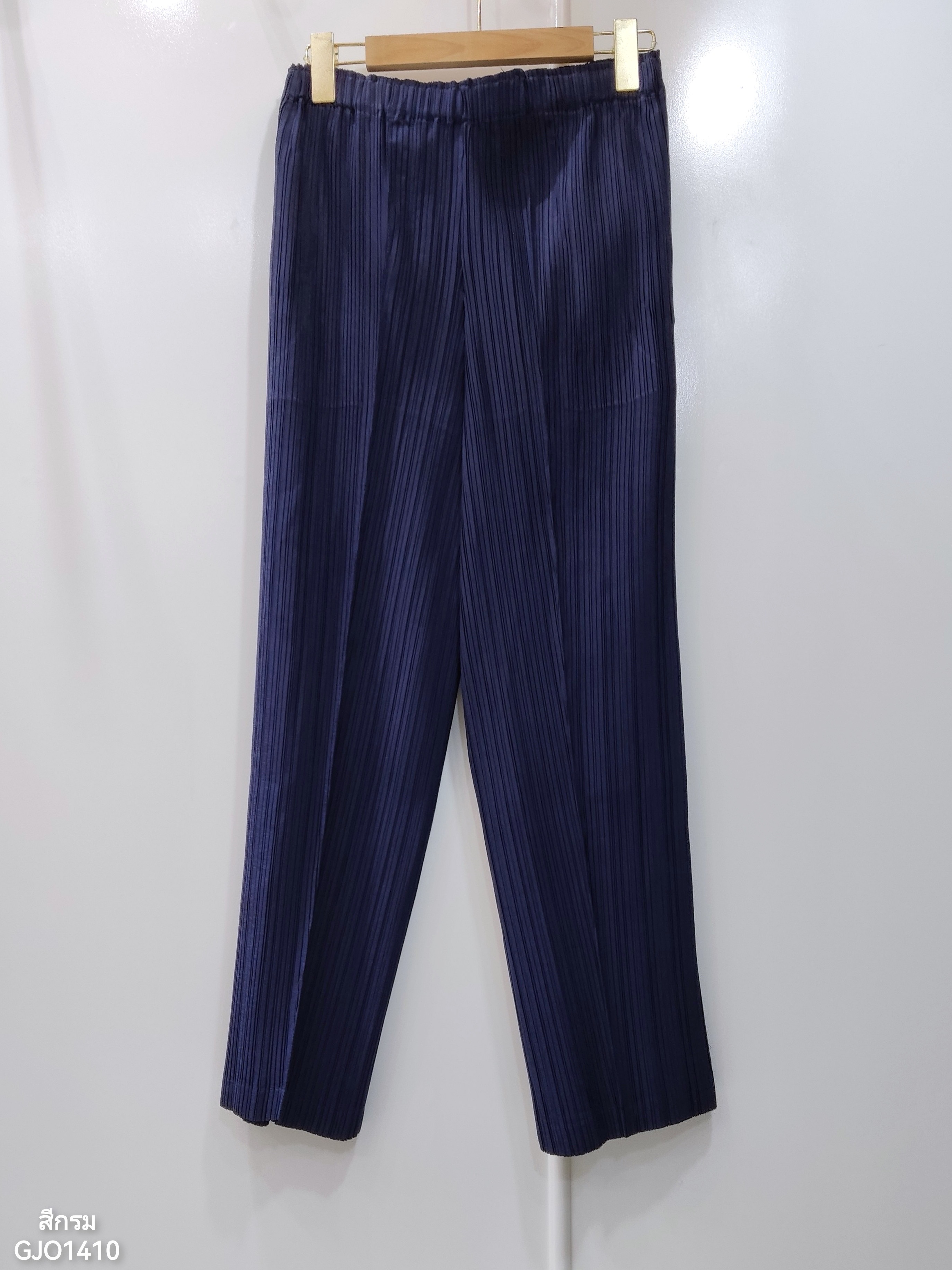 ยาว 36 นิ้ว 2MUAY GJO1410 กางเกงพลีทคุณภาพ STRIGHT PLEATED PANTS 8 สี FREE SIZE