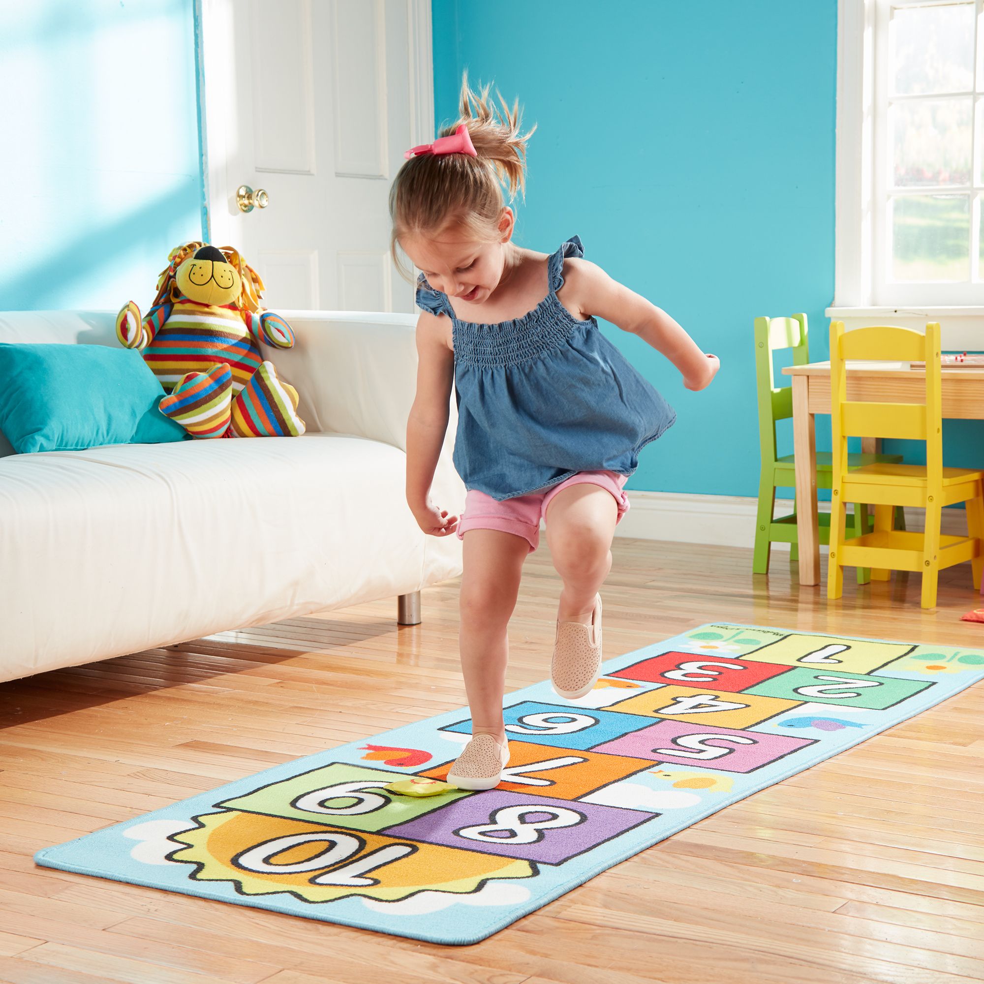 ชุดเล่นพรม ฮ๊อพสก๊อต Hop & Count Hopscotch Melissa&Doug, ของเล่นเสริมพัฒนาการ, ของเล่น