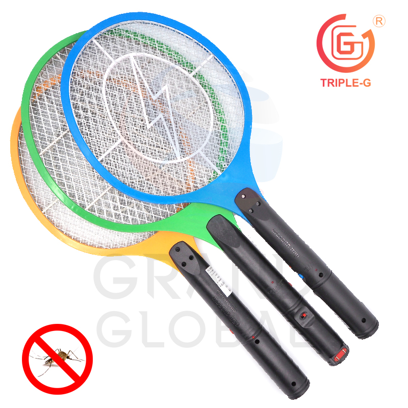 Triple-G | ไม้ตียุง ชาร์จไฟบ้าน Mosquito Beater เซฟตี้ 9 นิ้ว สีส้ม