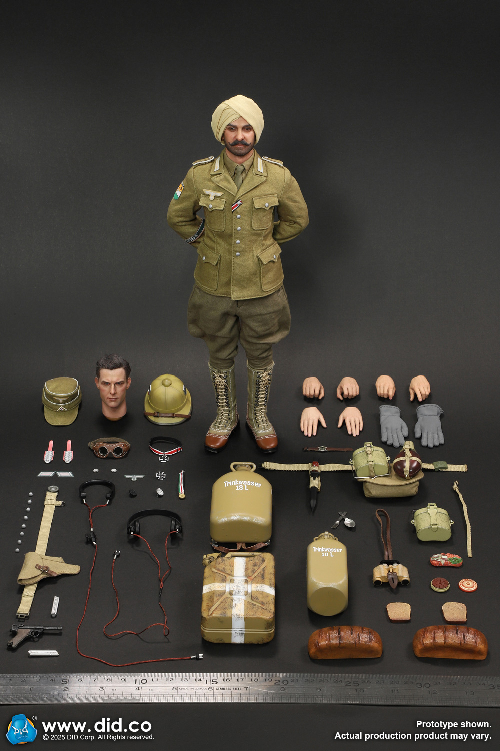 [สั่งจอง]DID D80185 1/6 : WWII German Africa Corps Supply Duty -Ishaan & Panzer Commander - Stauffenberg